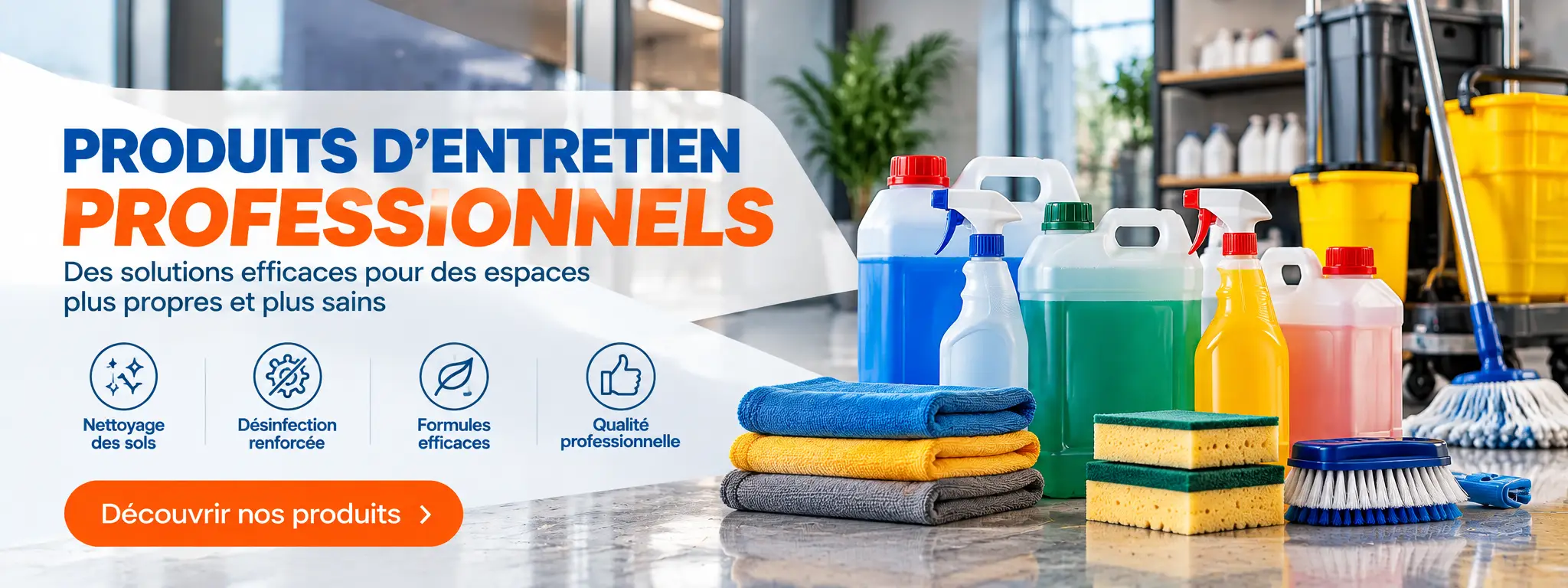 Produits d’entretien professionnels efficaces